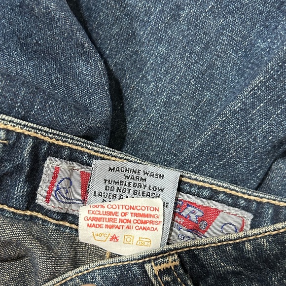 Vintage Silver Blue denim Flared Jeans western trendy 90’s y2k 70’s trendy - Picture 3 of 11